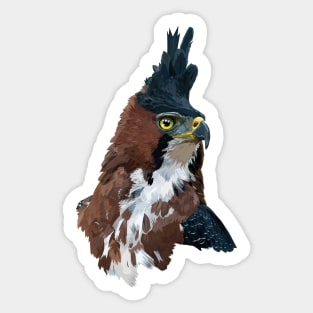 crested eagle Sticker